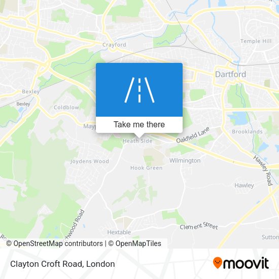 Clayton Croft Road map