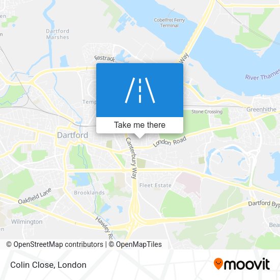 Colin Close map