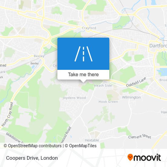 Coopers Drive map