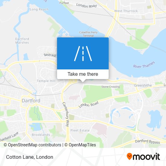 Cotton Lane map