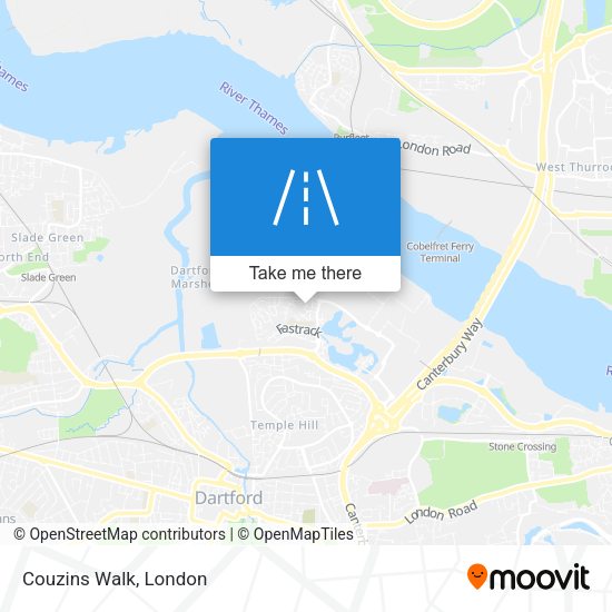 Couzins Walk map