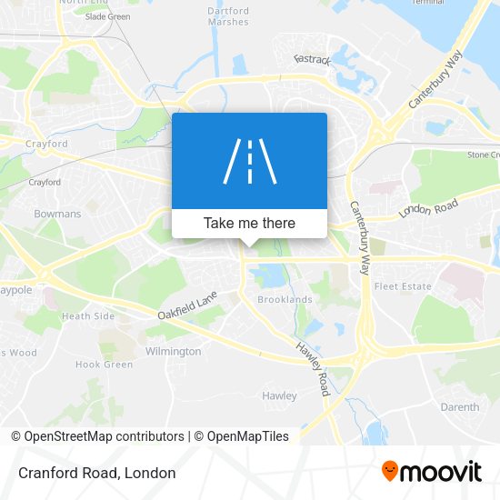 Cranford Road map