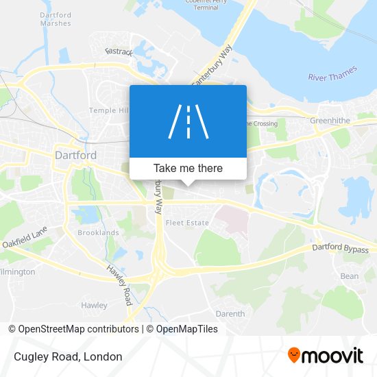 Cugley Road map