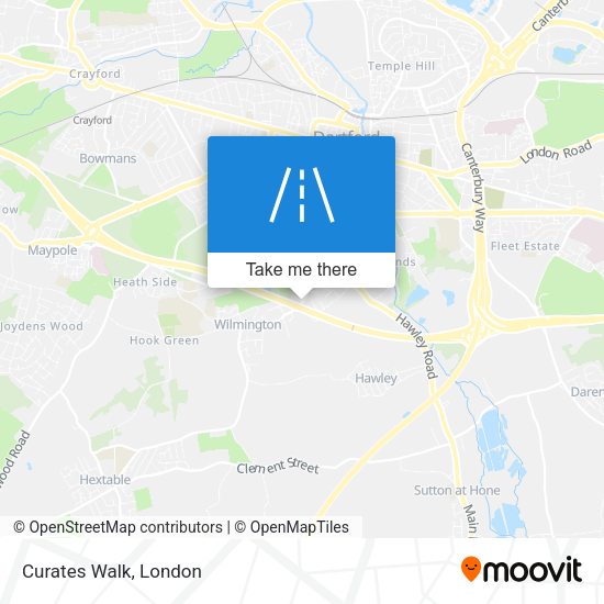 Curates Walk map