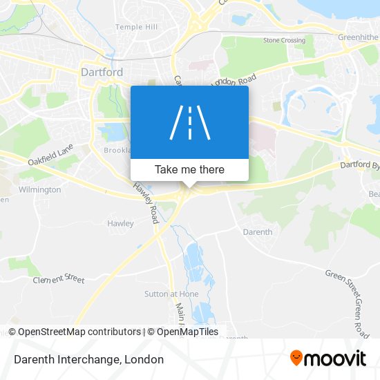 Darenth Interchange map