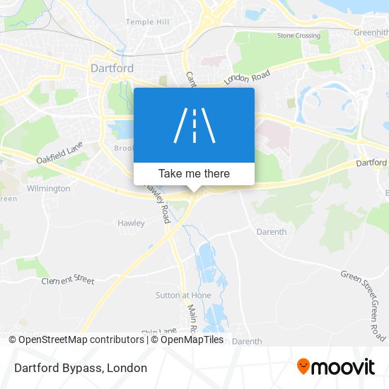 Dartford Bypass map