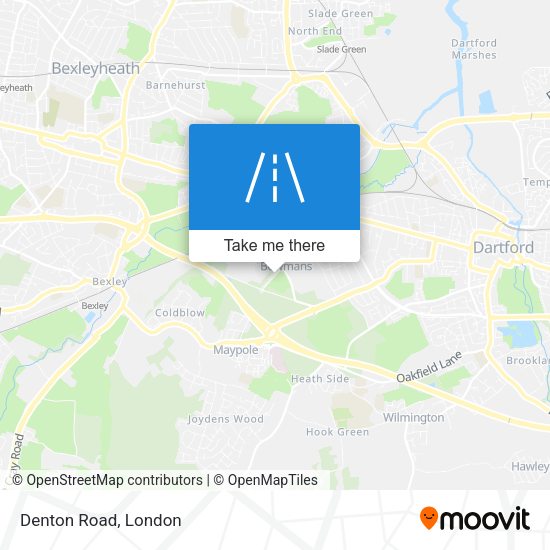 Denton Road map