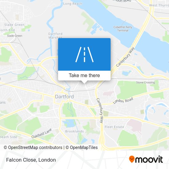 Falcon Close map