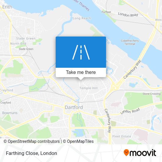 Farthing Close map