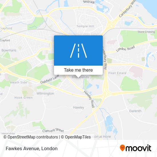 Fawkes Avenue map