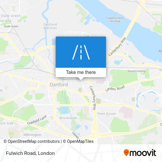 Fulwich Road map