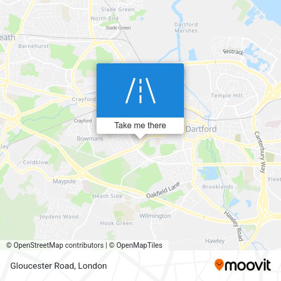 Gloucester Road map