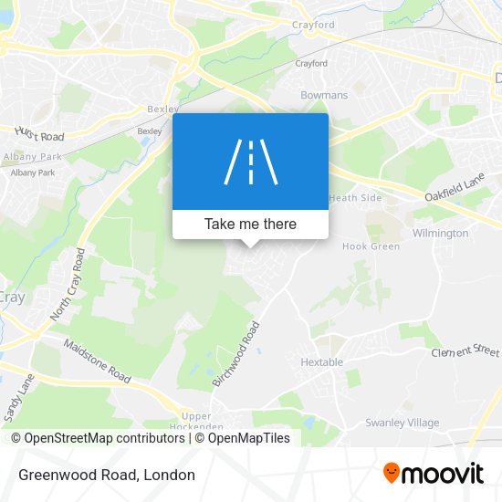 Greenwood Road map
