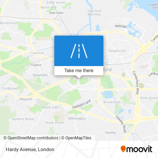 Hardy Avenue map