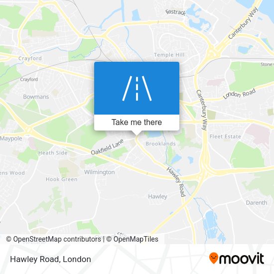 Hawley Road map