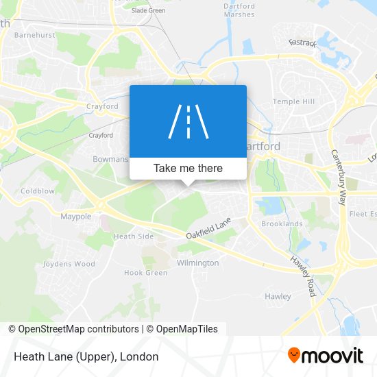 Heath Lane (Upper) map