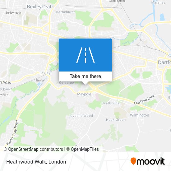 Heathwood Walk map