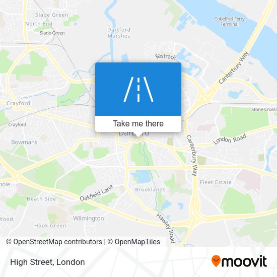 High Street map