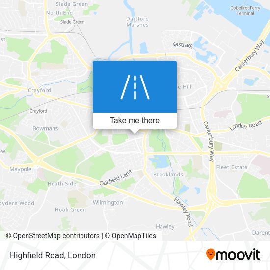Highfield Road map
