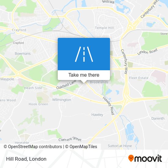 Hill Road map
