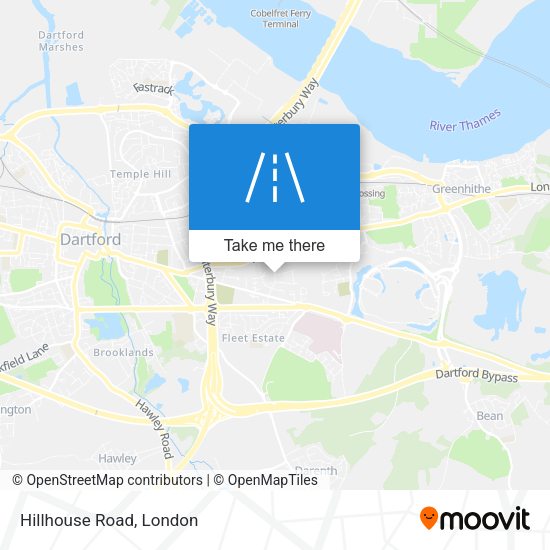 Hillhouse Road map