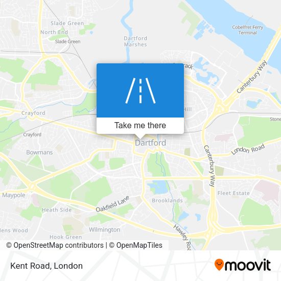 Kent Road map