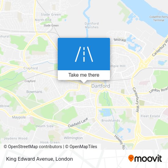 King Edward Avenue map