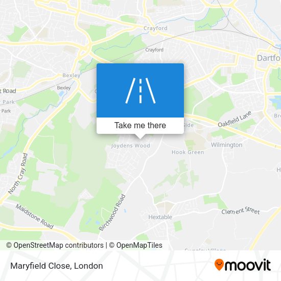 Maryfield Close map