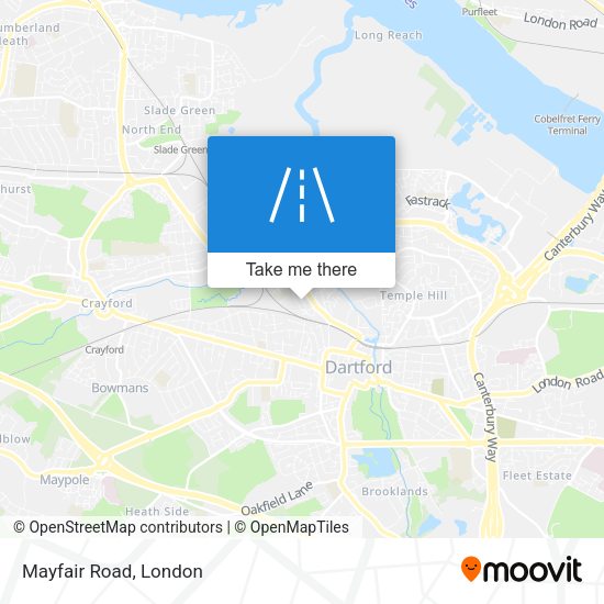 Mayfair Road map