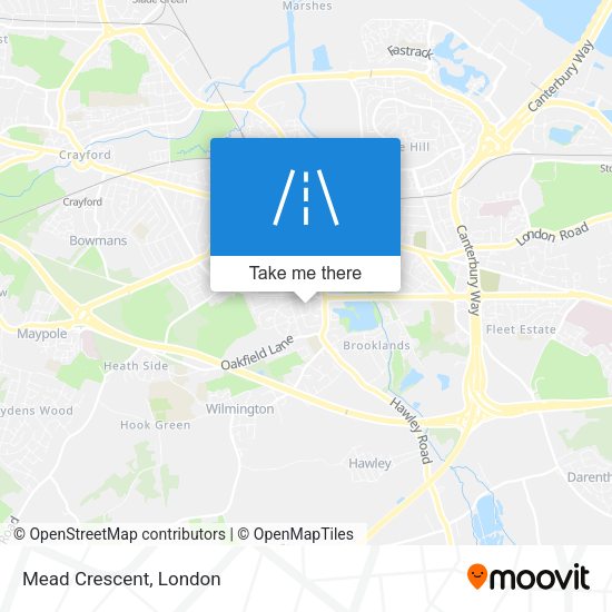 Mead Crescent map