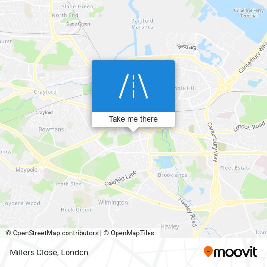 Millers Close map