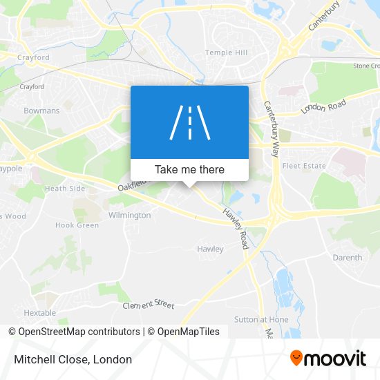 Mitchell Close map