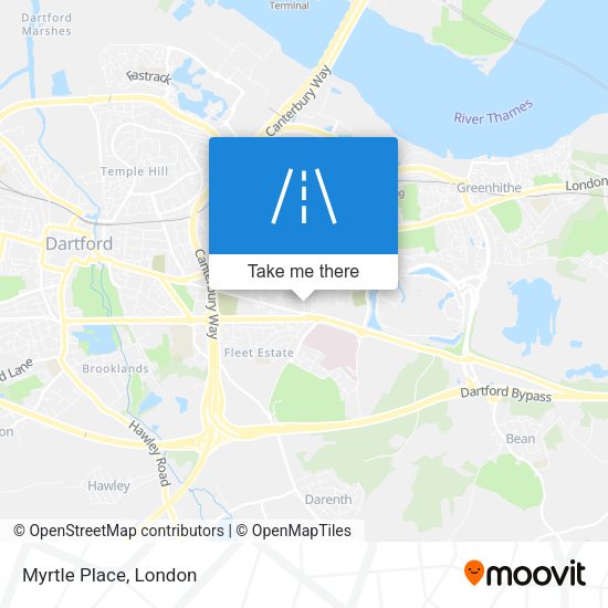 Myrtle Place map