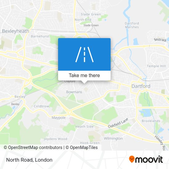 North Road map