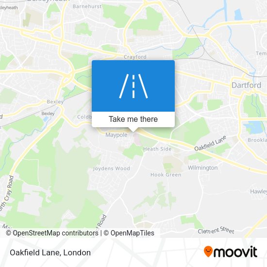 Oakfield Lane map