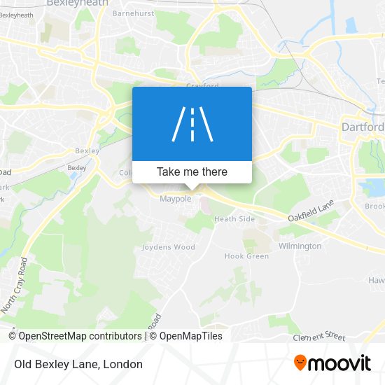 Old Bexley Lane map