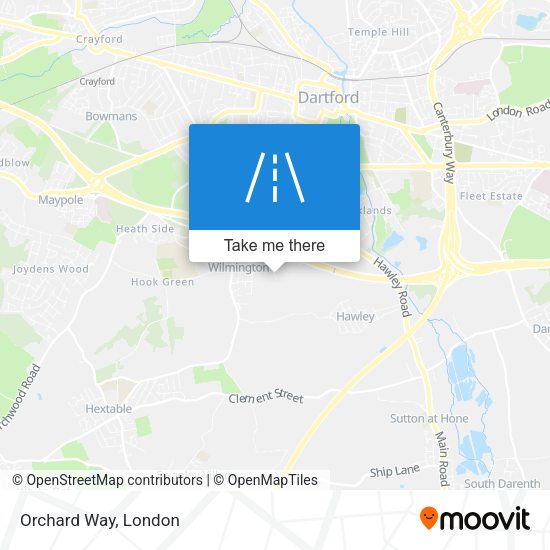 Orchard Way map