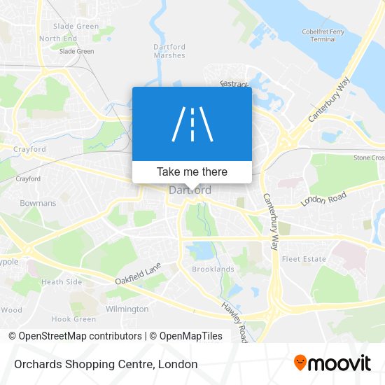 Orchards Shopping Centre map
