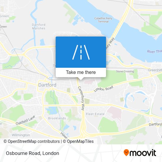Osbourne Road map