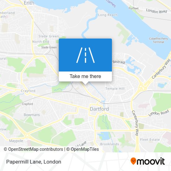 Papermill Lane map