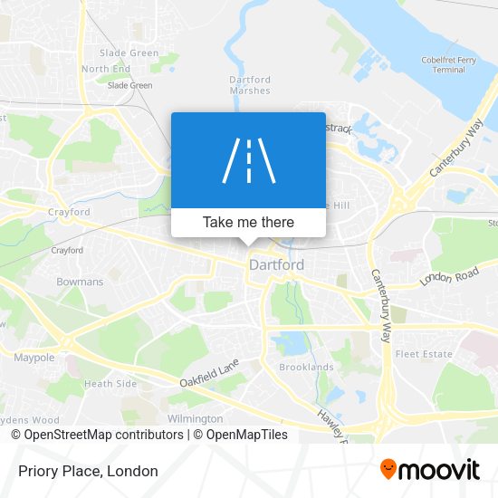 Priory Place map
