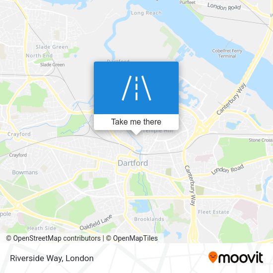 Riverside Way map