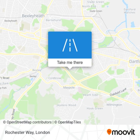 Rochester Way map