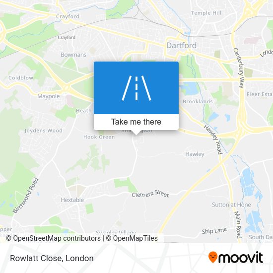Rowlatt Close map