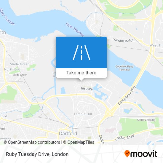 Ruby Tuesday Drive map
