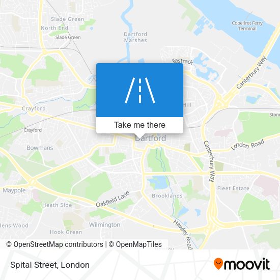 Spital Street map