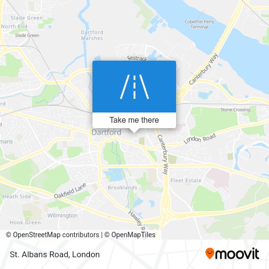 St. Albans Road map