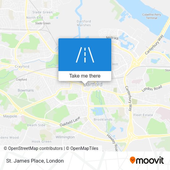 St. James Place map