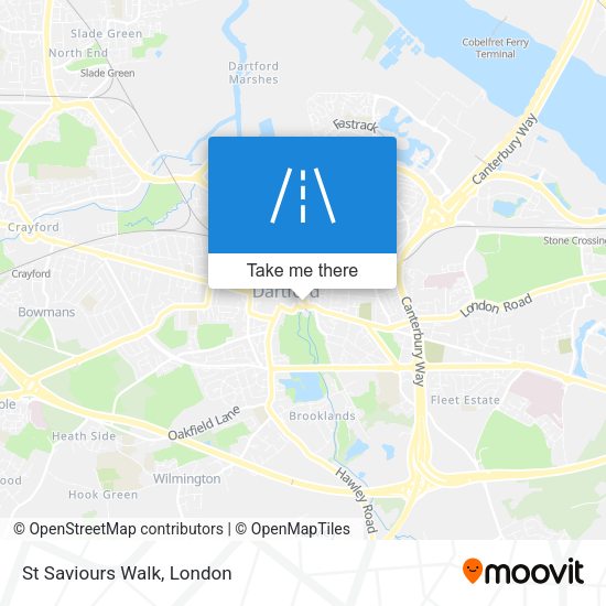 St Saviours Walk map