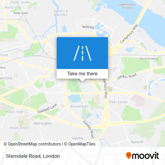 Sterndale Road map